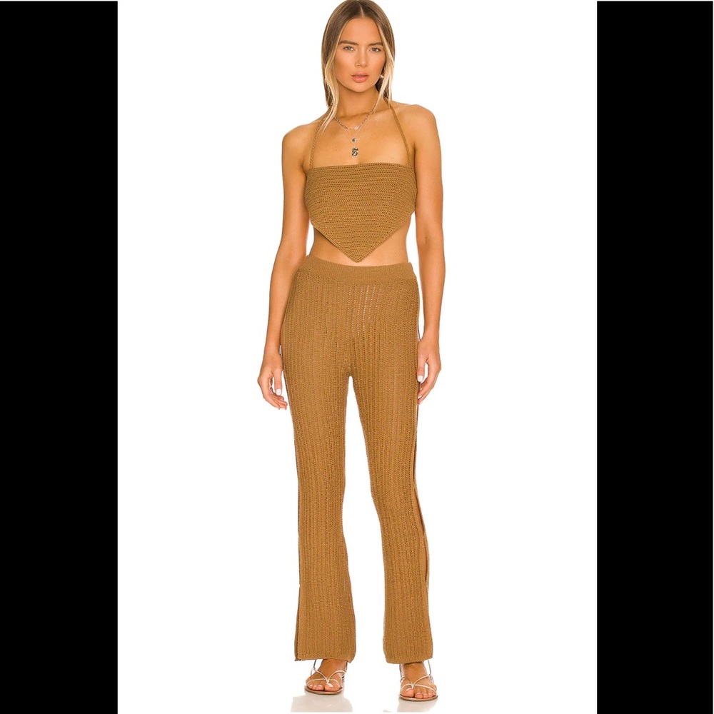 NWOT h:ours Gretna Crochet Pant in Sundial